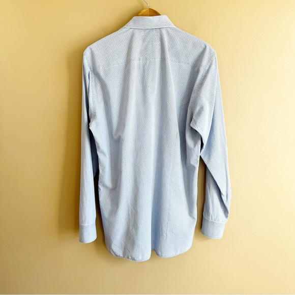 TED BAKER Endurance men’s dress shirt size 15.5 34/35 blue circles dots - Picture 7 of 8